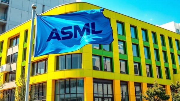 Modern building facade with ASML flag, AI infrastructure context.