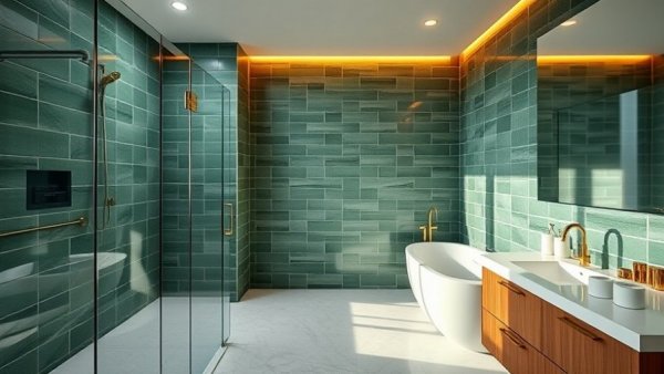 Luxurious modern bathroom design with elegant features in Elyson.