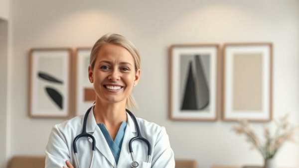 Smiling healthcare professional in modern office for Concierge Health Austin.