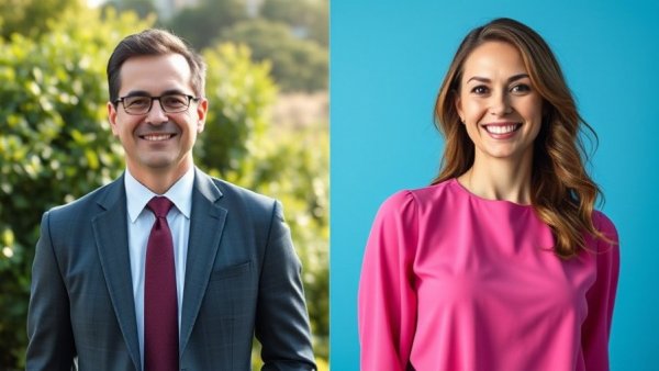 Candidates from Texas Senate District 9 election smiling in campaign photos.