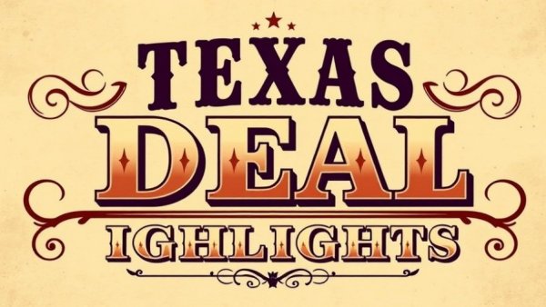 Texas Deal Highlights typography for Texas small business.