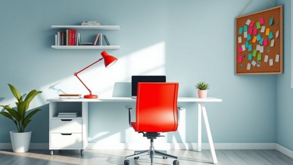 Stylish home office with modern desk and decor, Ideal Business Statement Format.