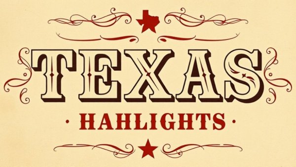 Texas-themed vintage typography showcasing business deals.