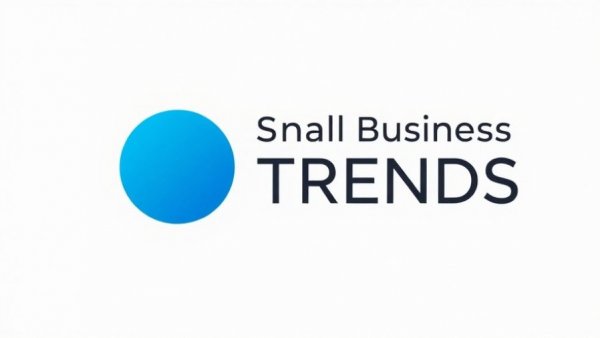 Small Business Trends logo design with blue circle.