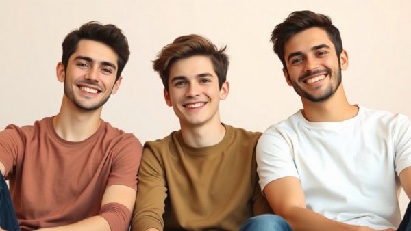 Three men sitting together, related to AI tools for small business procurement.