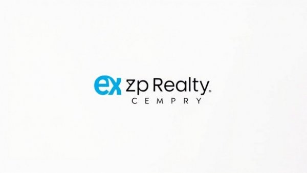 Houston Real Estate Listings branding logos for eXp Realty and others.