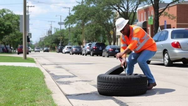 Harris County Precinct 3 pilots new approach to street repair with recycled tires