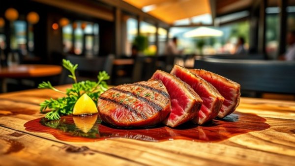 Tasty ahi tuna steak at one of the best steakhouses in Austin.