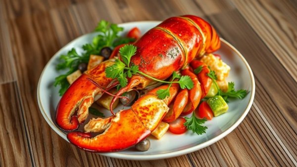 Austin Community gourmet lobster dish with fresh garnishes.