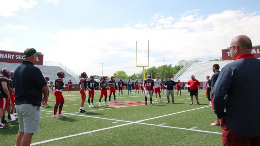 Houston local news on youth sports programs at Tomball West High School's football field.