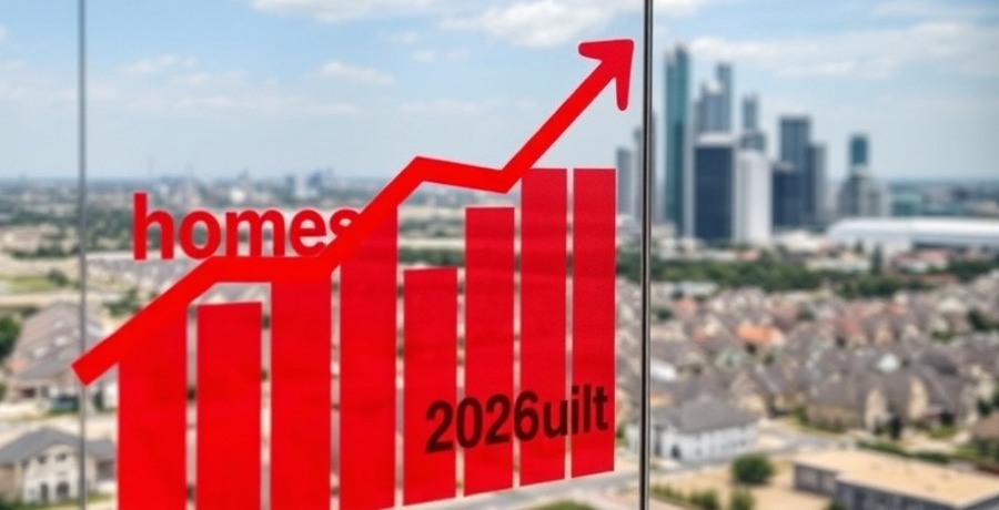 Infographic showing Houston real estate trends and new developments in Central Texas.