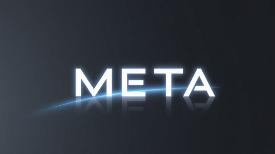 Modern Meta logo on a futuristic digital wall, representing Texas Innovation in AI news.