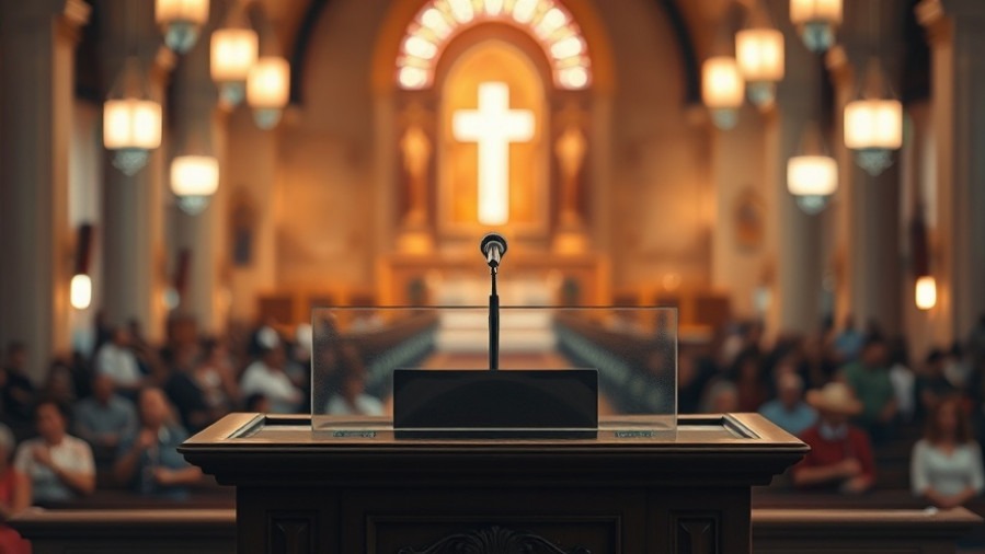 Intricate glass pulpit symbolizing the fragility of social justice in the Dallas community.