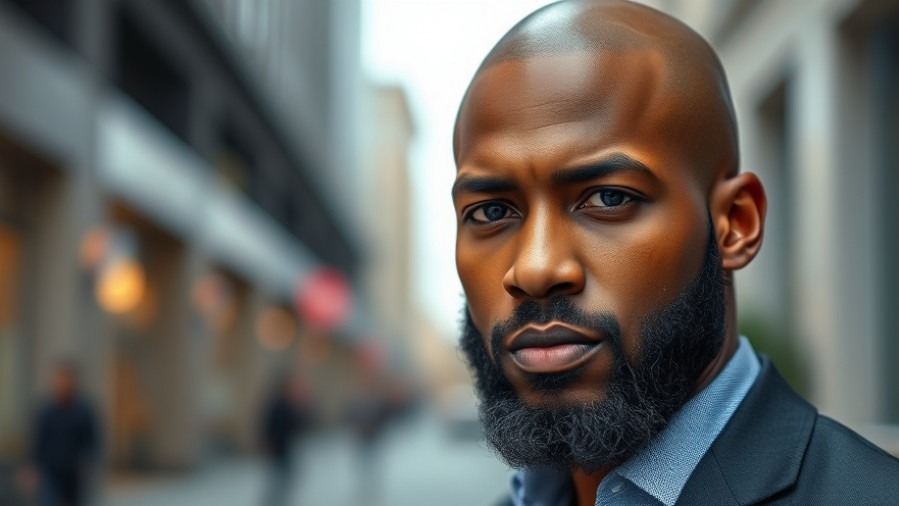 Powerful ambition in a Shakespeare adaptation, showcasing a confident African American man.