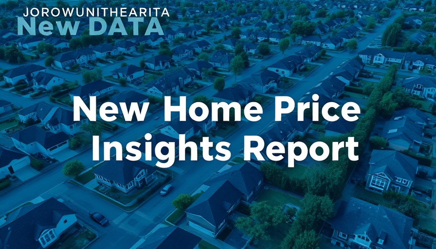 Aerial view with 'Home Price Insights Report' graphic text.