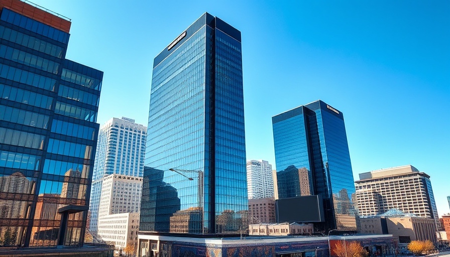 Austin commercial lease properties in modern skyscrapers.