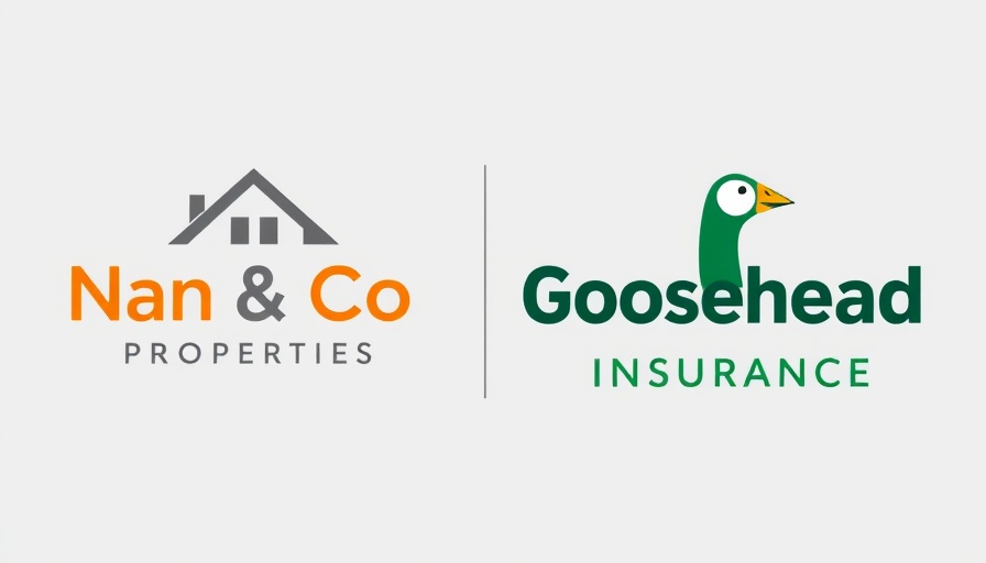 Company logos of Nan & Co Properties and Goosehead Insurance for home insurance Northwest Houston.