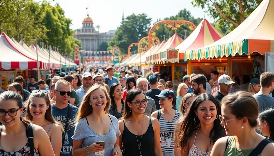 Lively Houston area weekend events festival scene with vibrant activities.