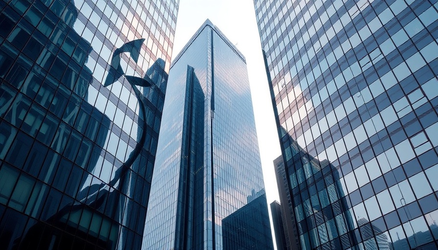 Reflection of northwest Houston skyscrapers on glass facade showcasing real estate trends.