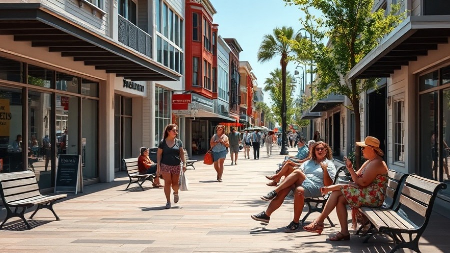 Culturally diverse pedestrians enjoying Austin's vibrant local culture and small business stories.