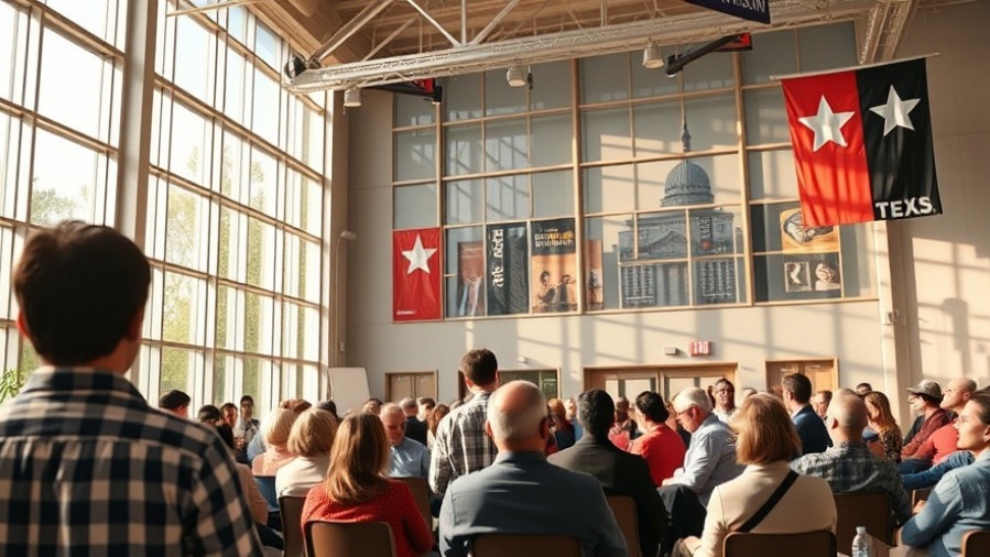 Community event highlighting Texas politics' impact on Dallas small businesses.