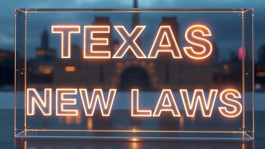 Glowing glass plaque on Texas education laws and community impact.