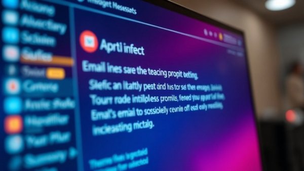 Email with possible prompt injection alert on AI browser.