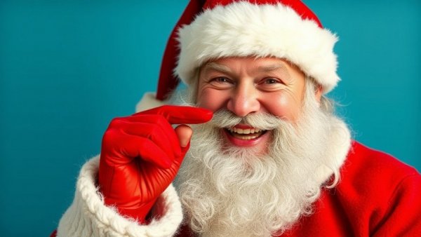 Jolly Santa Claus winking, Being Santa Claus year-round calling