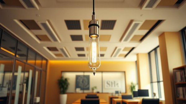 Modern Bic Lamp Tribute in stylish office setting.