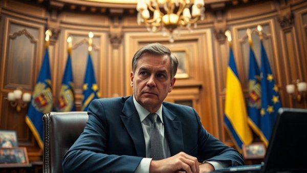 Male figure discussing Ukraine Combat Data Sharing AI Innovation