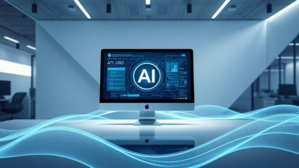 US adults using AI daily in professional settings, abstract digital art.