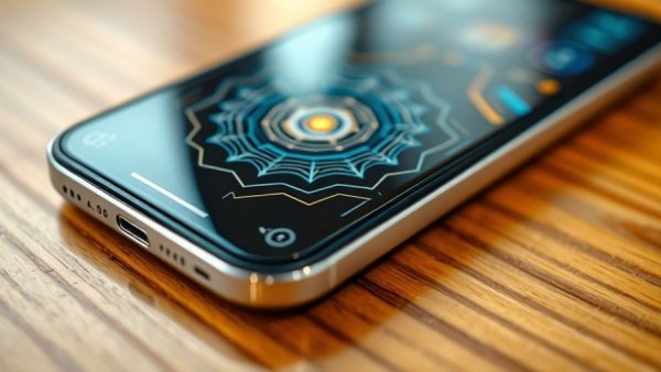 Innovative smartphone design with glyphs on wooden table, Nothing Phone 4 release news.