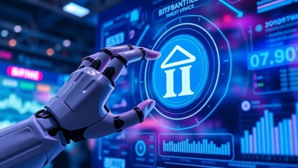 Futuristic collaboration in automating KYC processes with AI and human interaction.