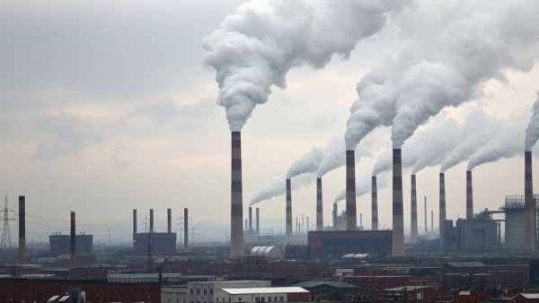EPA enforcement of environmental laws image of industrial pollution.