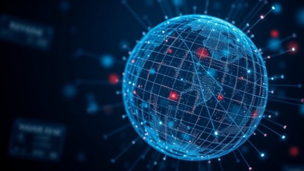 Abstract digital sphere representing Google Gemini 3 with data points in a futuristic design.