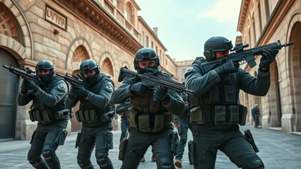 Military characters in a gaming scene illustrating loot boxes gambling.