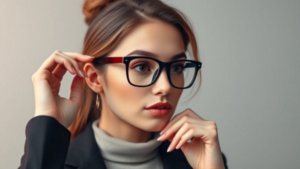 Thoughtful woman wearing smart glasses, highlighting Ray-Ban Meta smart glasses privacy concerns.