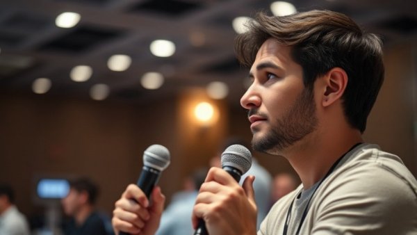 Focused individual discussing end-to-end encryption AI chatbots.