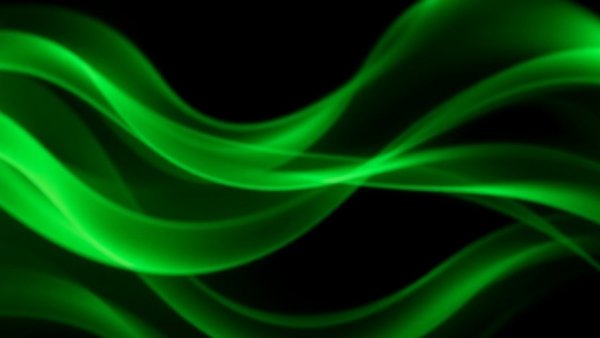 Abstract digital design with blurred green wave pattern for Google Gemini 3