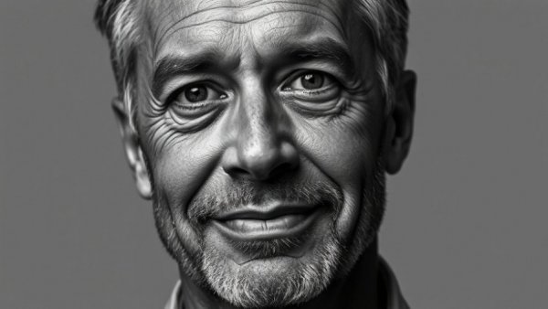 Portrait of a man symbolizing future AI and YouTube.