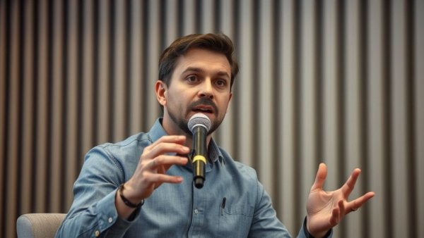 Man gesturing while speaking about Anthropic GitHub Takedown.