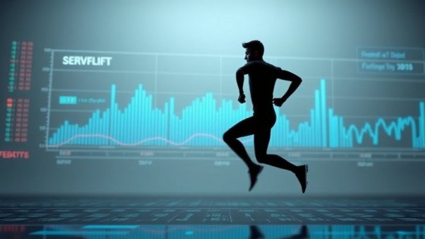 AI and Marathon Training digital runner on a tech interface