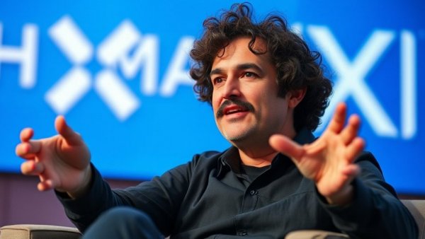 Engaging speaker discussing technology themes, featuring Amazon Alexa.