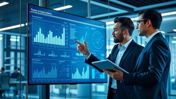 AI at the edge growth: professionals analyzing data on a digital screen