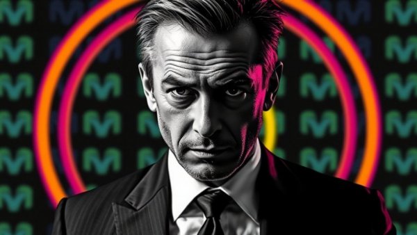Stylized portrait with Meta logo background illustrating social media safety impact.