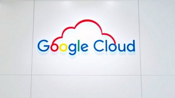 Colorful Google Cloud logo on a white background.