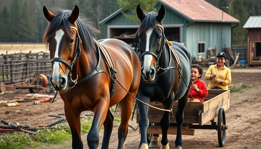 Donation Farmstay in Lawgi Queensland with draft horses and riders.