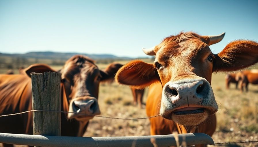 Curious cow near fence debunking Aussie camping myths.