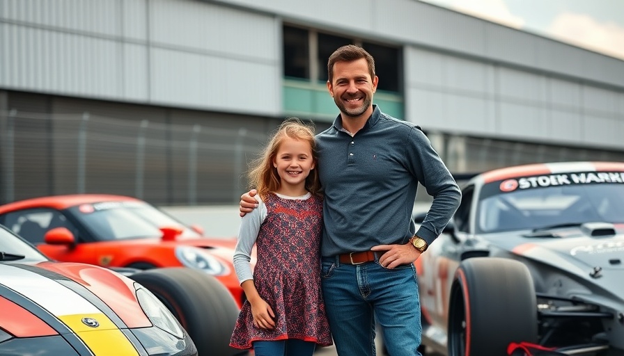 Father-daughter racing adventure with dad at the track