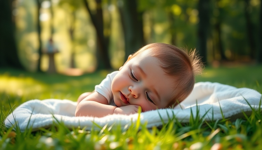 Peaceful baby camping in sunny forest - Camping with Babies Tips.